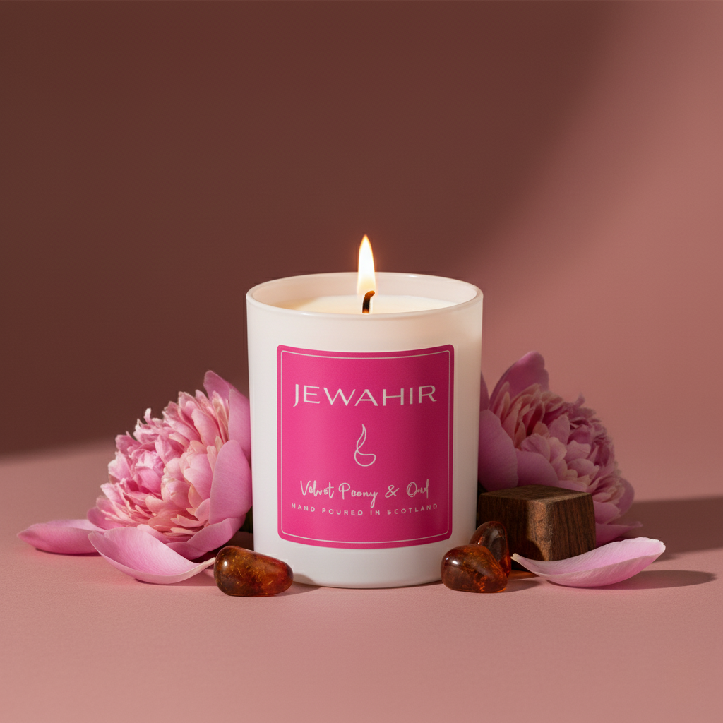 Velvet Peony & Oud Candle
