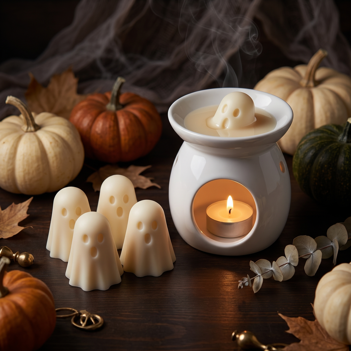 Halloween Ghost Wax Melts, Gift Box of 5